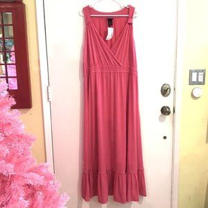 Lane Bryant Sleeveless Maxi Dress Pink 18/20